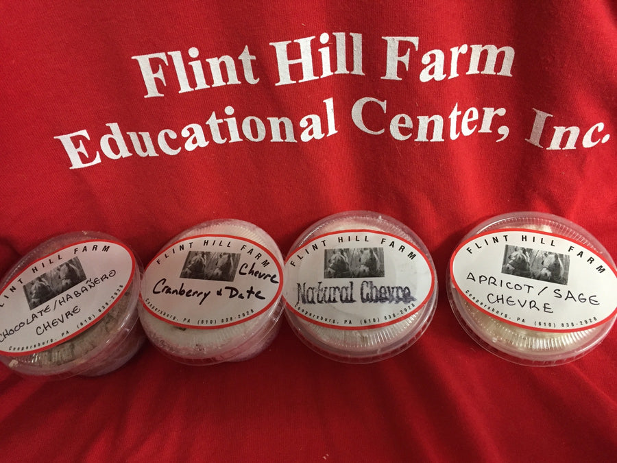 Chèvre in several flavors, labeled